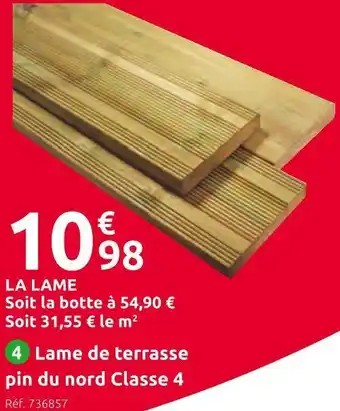 Mr Bricolage Lame de terrasse offre