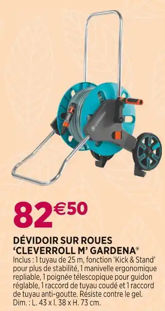 Delbard Gardena dévidoir sur roues ‘cleverroll m’ offre