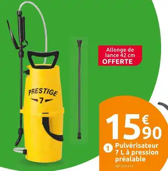 Mr Bricolage Pulvérisateur 7 l à pression préalable offre