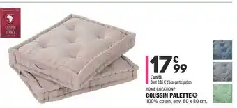 ALDI Coussin Palette Home Creation offre