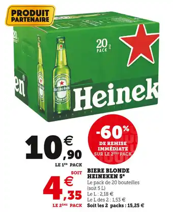 U Express Biere blonde heineken offre