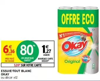 Intermarché Express Essuie-tout blanc okay offre