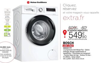 Extra Lave-linge offre
