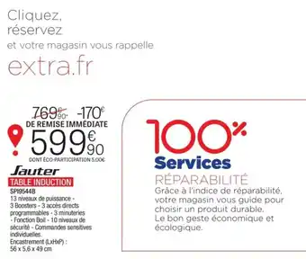Extra Table induction offre