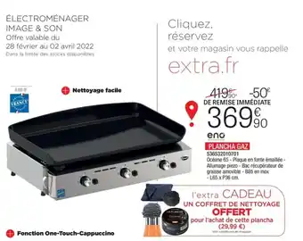 Extra Plancha gaz offre