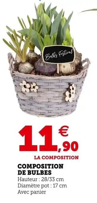 Super U Composition de bulbes offre