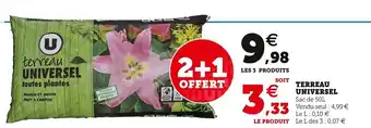 Super U Terreau universel offre