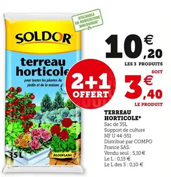 Super U Terreau horticole offre