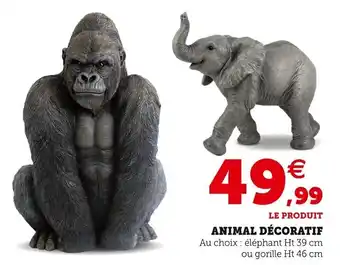 Super U Animal décoratif offre