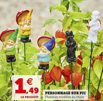 Super U Personnage sur pic offre