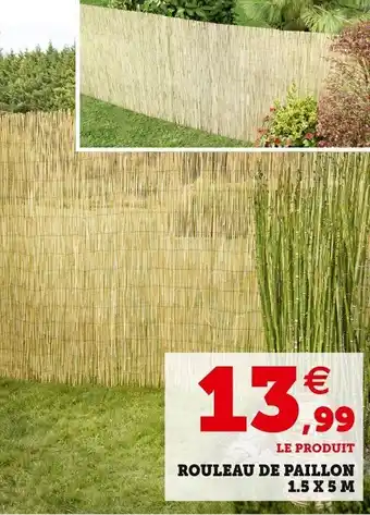 Super U Rouleau de paillon offre