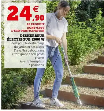 Super U Désherbeur Électrique 200 W offre