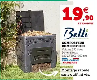Super U Composteur Compost'Eco offre