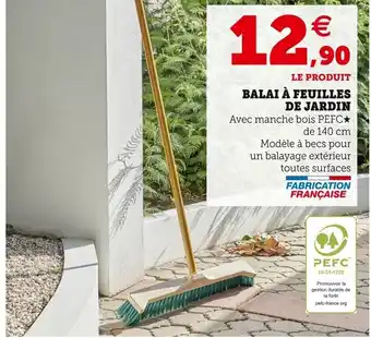 Super U Balai à Feuilles de Jardin offre