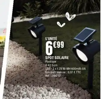 La Foir'Fouille Spot Solaire offre