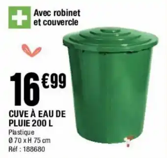 La Foir'Fouille Cuve à eau de Pluie 200 L offre