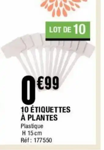 La Foir'Fouille 10 étiquette à plantes offre