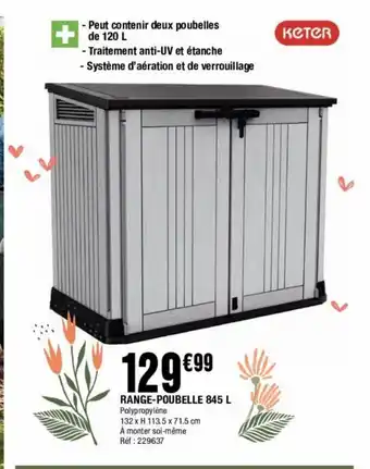 La Foir'Fouille Range-Poubelle 845L offre