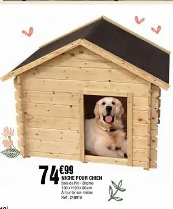 La Foir'Fouille Niche Pour Chien offre