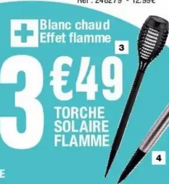 La Foir'Fouille Torche Solaire Flamme offre