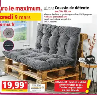 Norma Coussin de détente offre