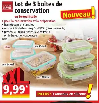 Norma Lot de 3 boîtes de conservation offre