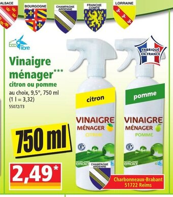 Norma Vinaigre Ménager offre