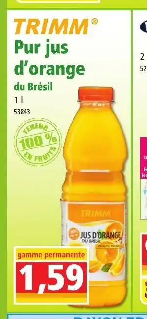 Norma Pur Jus D'Orange offre
