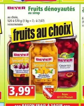 Norma Fruits Dénoyautés offre
