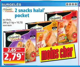 Norma 2 Snacks Halal' Pocket offre