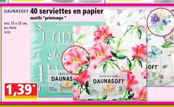 Norma 40 Serviettes En Papier offre