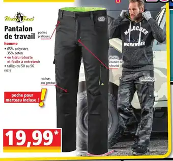 Norma Pantalon De Travail offre
