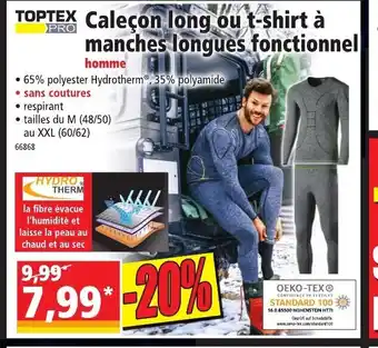 Norma Calecon Long Ou T-shirt A Manches Longues Fontionnel offre