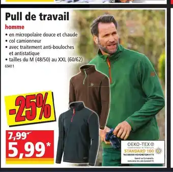Norma Pull De Travail offre