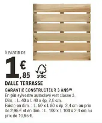 E.Leclerc Brico Dalle Terrasse offre