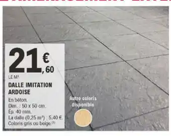 E.Leclerc Brico Dalle Imitation Ardoise offre