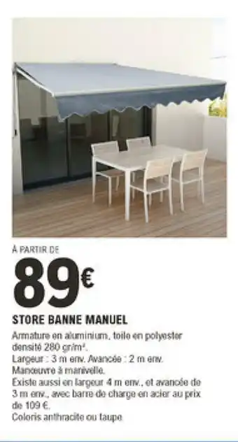 Store Banne Manuel