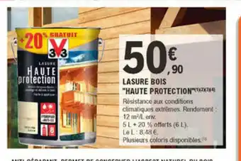 E.Leclerc Brico Lasure Bois "Haute Protection" offre