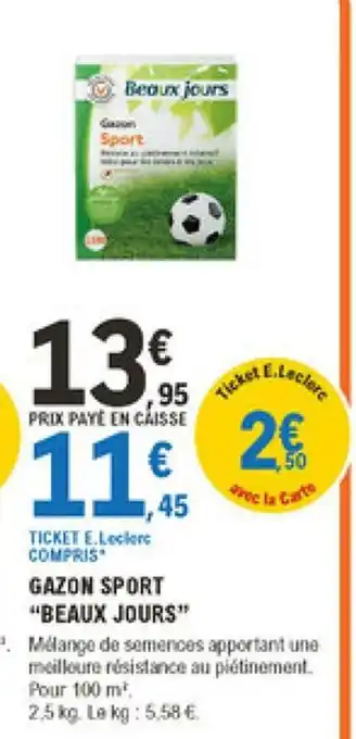 Gazon Sport "Beaux Jours"