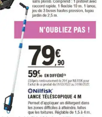 E.Leclerc Brico Lance Téléscopique 4 M offre