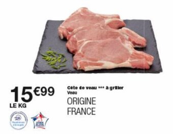 Monoprix Côte de veau a griller veau offre