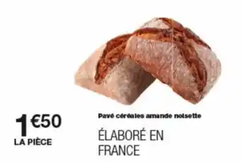 Monoprix Pavé céréales amande noisette offre