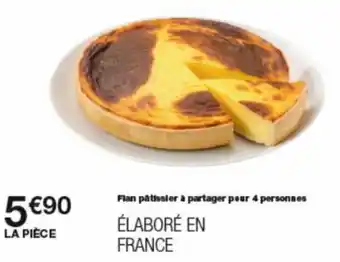 Flan pâtissier à partager pour 4 personnes