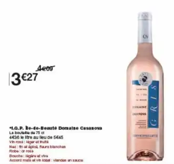 Monoprix I.G.P. ile-de-beauté domaine casanova offre