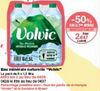Monoprix Eau minérale naturelle "volvic" offre