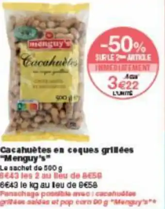 Cacahuètes en coques grillées