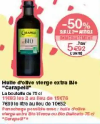 Monoprix Huile d'olive vierge extra bio offre