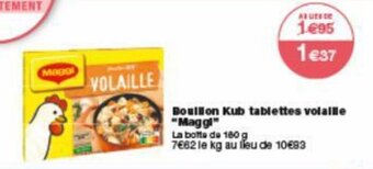 Monoprix Bouillon kub tablettes volaille "maggi" offre