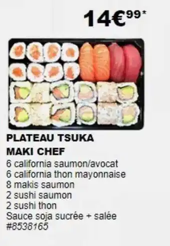 Costco Plateau Tsuka Maki Chef offre