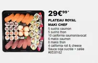 Costco Plateau Royal Maki Chef offre